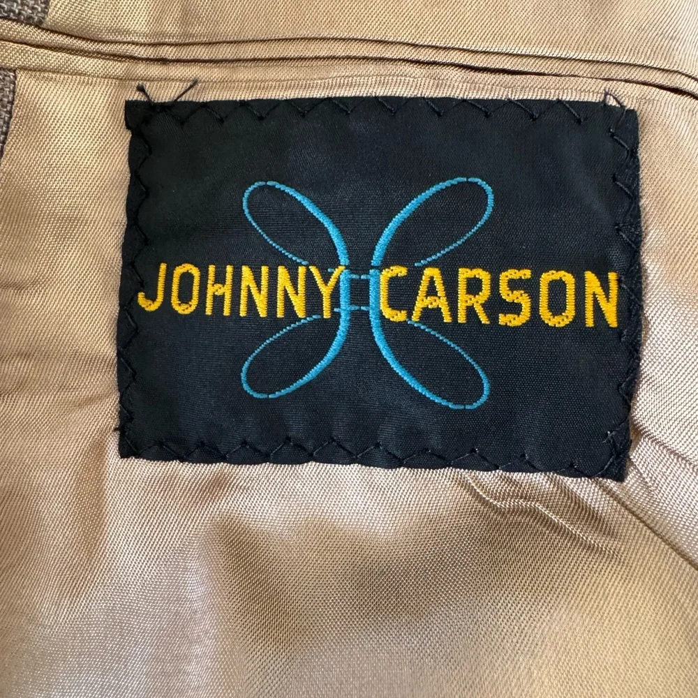 JOHNNY CARSON Vintage 70’s Deadstock Subtle Plad Wool Blend 3 Piece Suit 44 L - Picture 10 of 16
